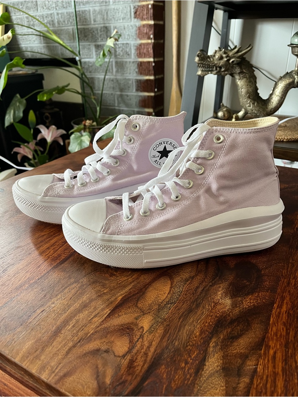 Converse Chuck Taylor All Star Move Platform High Pale Amethyst Sneakers 572722C